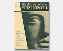 Cover der Zeitschrift „Die Österreichische Volkshochschule“ aus dem Jahr 1956
